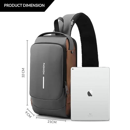 Crossbody Sling Bag for Men Women, Waterproof Casual Shoulder Bag